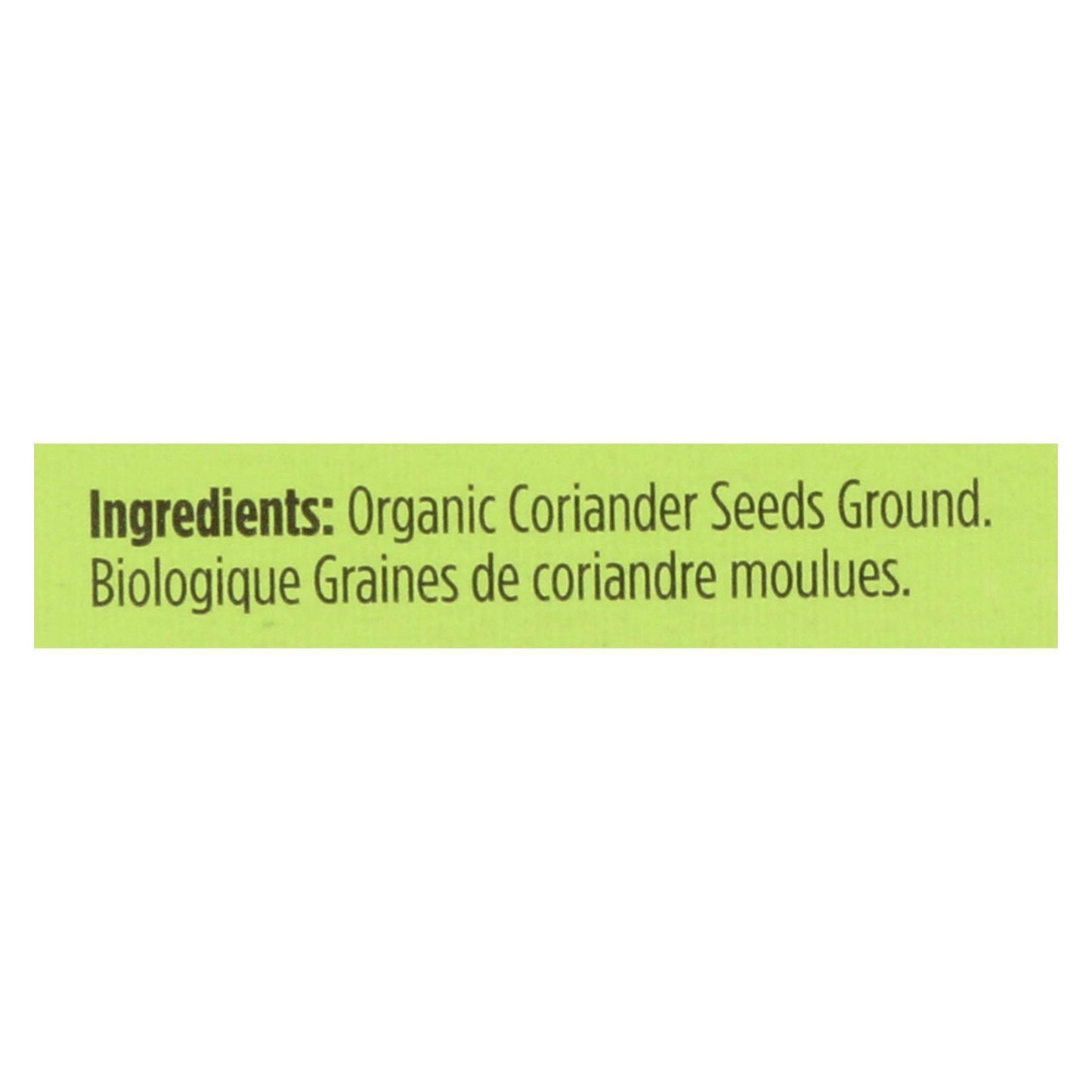 Spicely Organics - Organic Coriander - Ground - Case Of 6 - 0.45 Oz. - Loomini