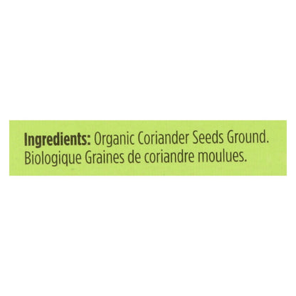 Spicely Organics - Organic Coriander - Ground - Case Of 6 - 0.45 Oz. - Loomini