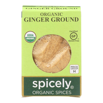 Spicely Organics - Organic Ginger - Ground - Case Of 6 - 0.4 Oz. - Loomini