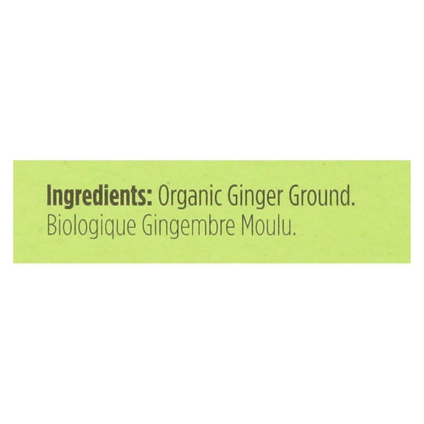 Spicely Organics - Organic Ginger - Ground - Case Of 6 - 0.4 Oz. - Loomini