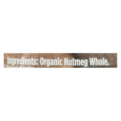 Spicely Organics - Organic Nutmeg - Whole - Case Of 3 - 1.4 Oz. - Loomini