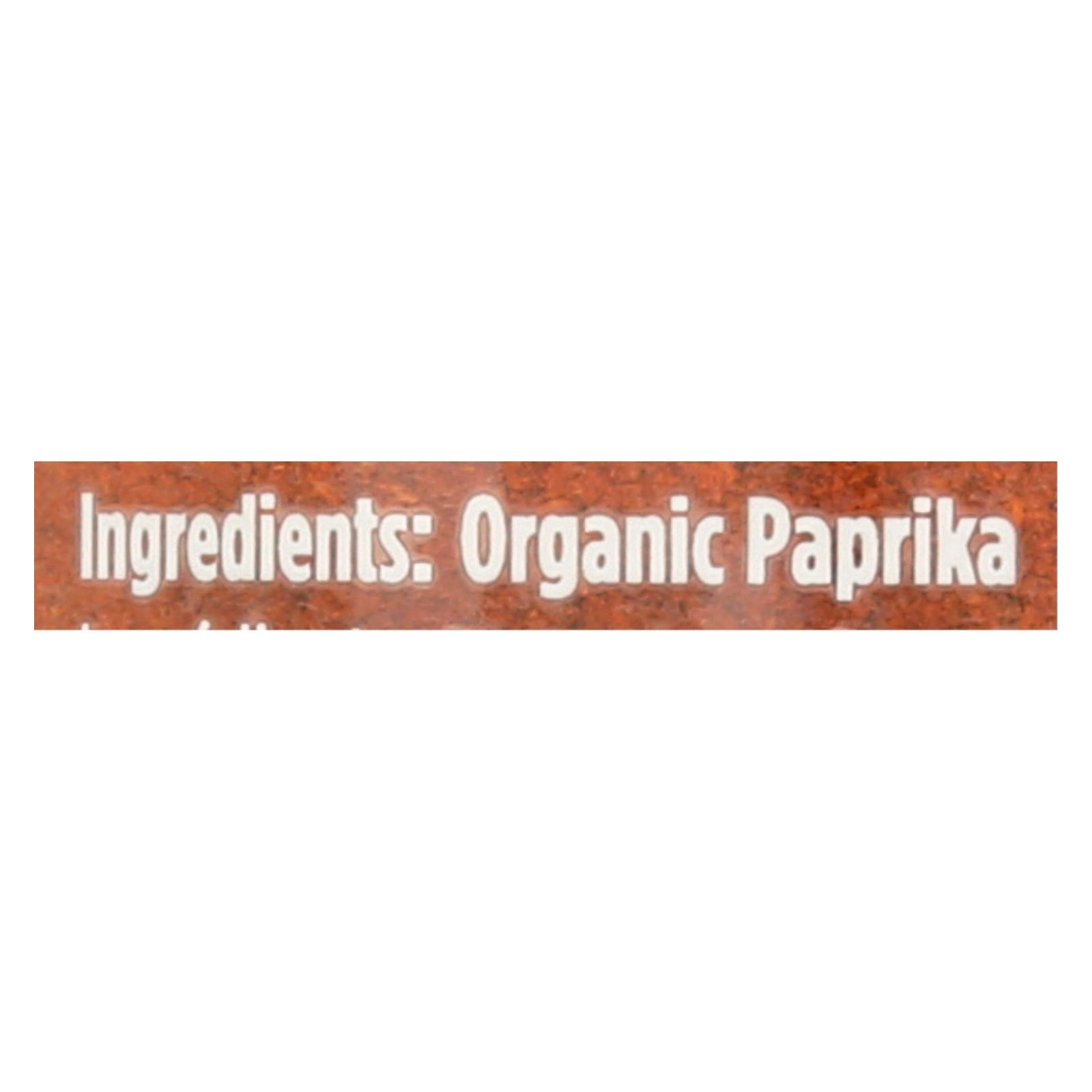 Spicely Organics - Organic Paprika - Case Of 3 - 1.7 Oz. - Loomini