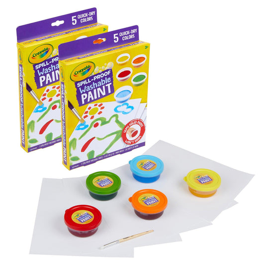 Spill-Proof Washable Paint Kit, 2 Kits - Loomini