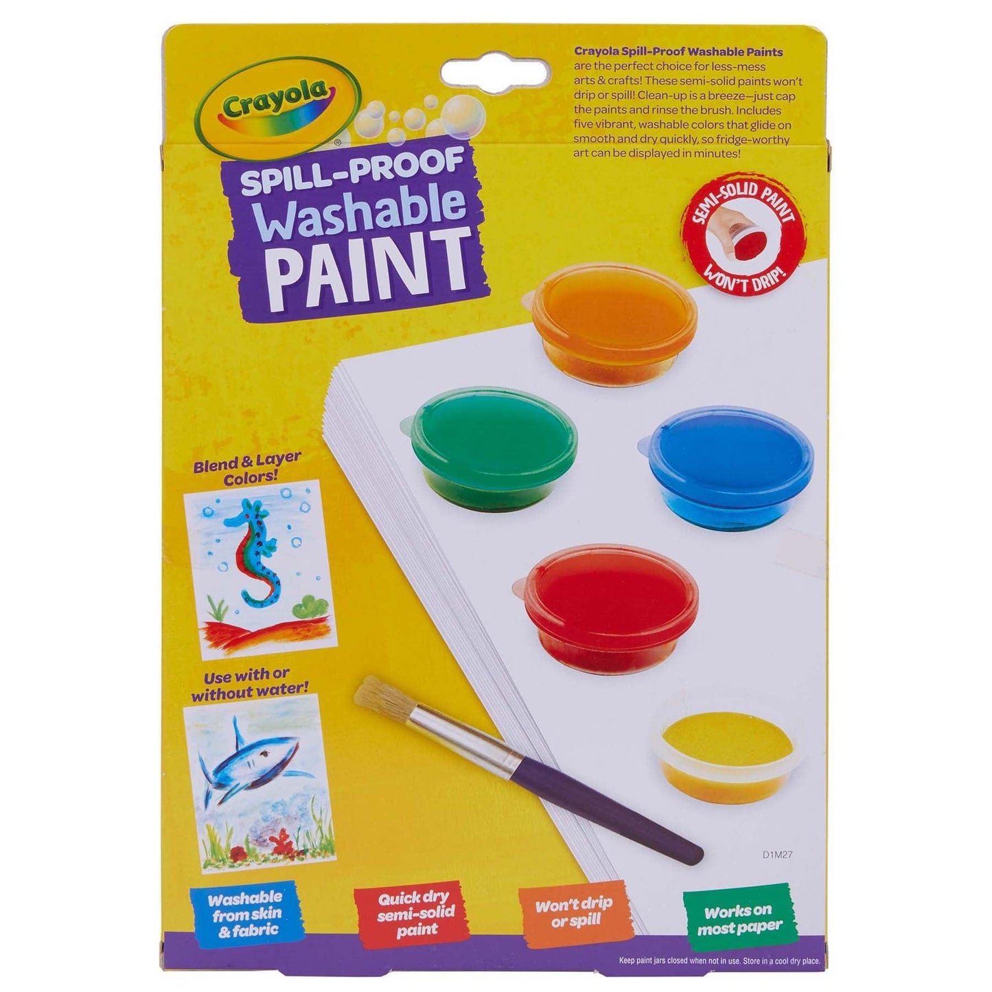 Spill-Proof Washable Paint Kit, 2 Kits - Loomini