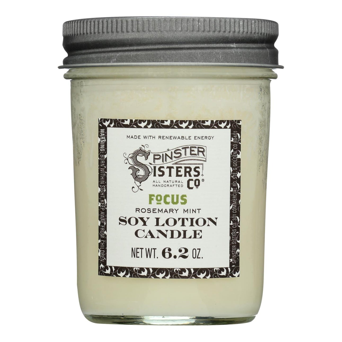 Spinster Sisters Co. - Body Ltn Candle Focus - Case Of 4-6.2 Oz - Loomini