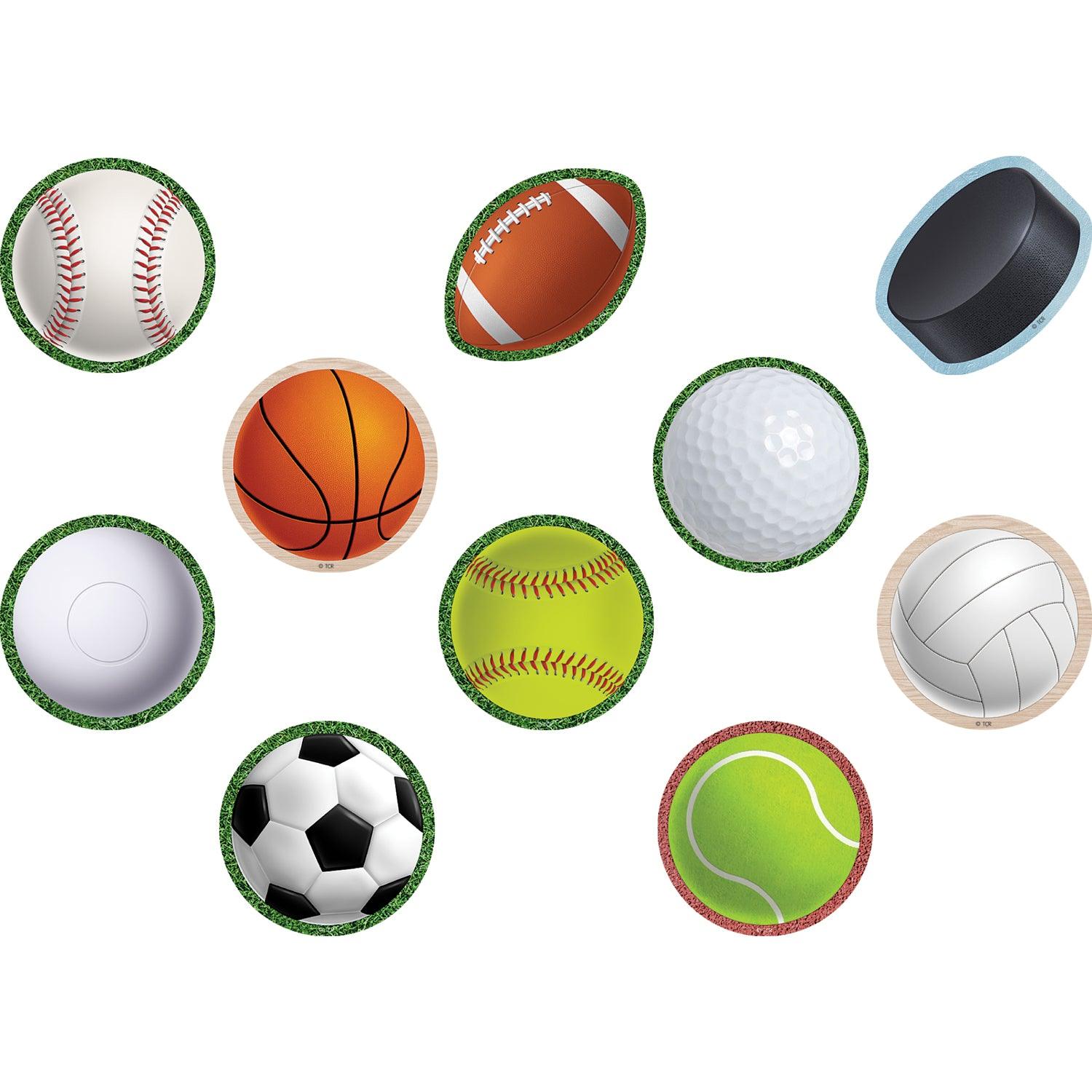 Sports Mini Accents, 36 Per Pack, 6 Packs - Loomini