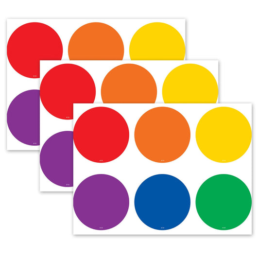 Spot On® Colorful Circles Carpet Markers, 12 Per Pack, 3 Packs - Loomini