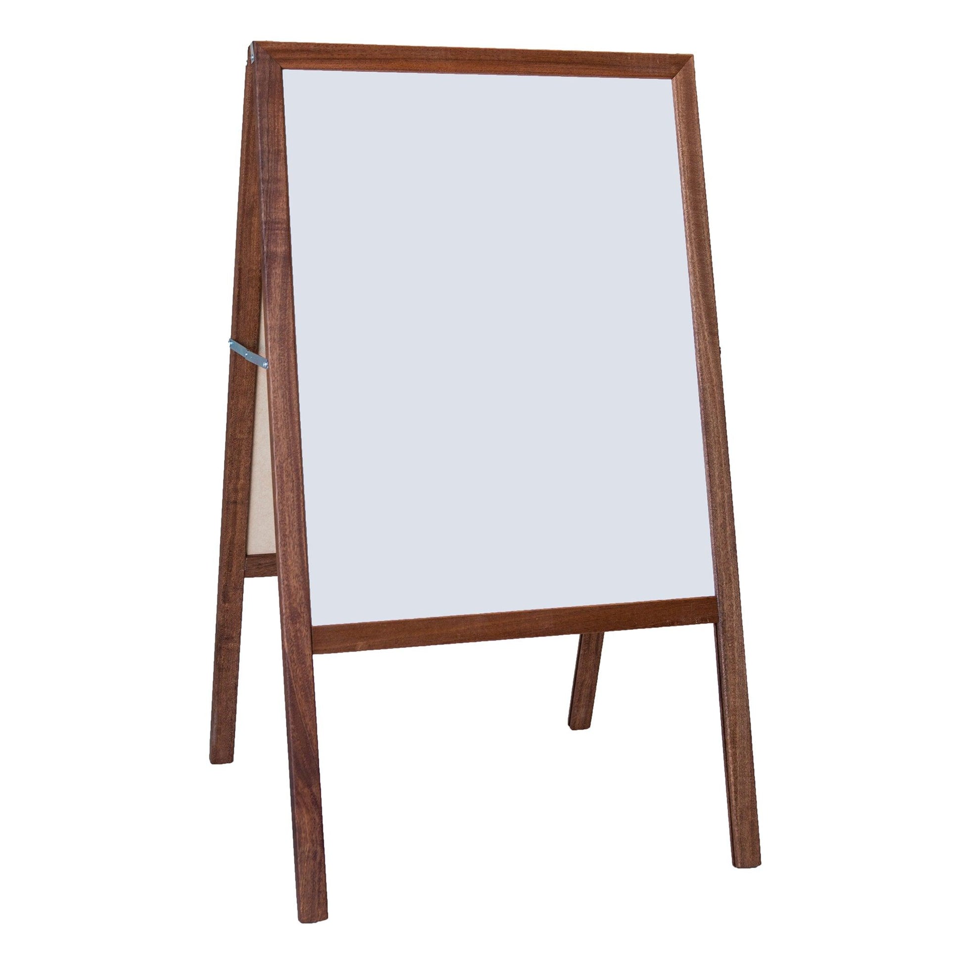 Stained Marquee Easel with White Dry Erase/Black Chalkboard, 42" H x 24" W - Loomini