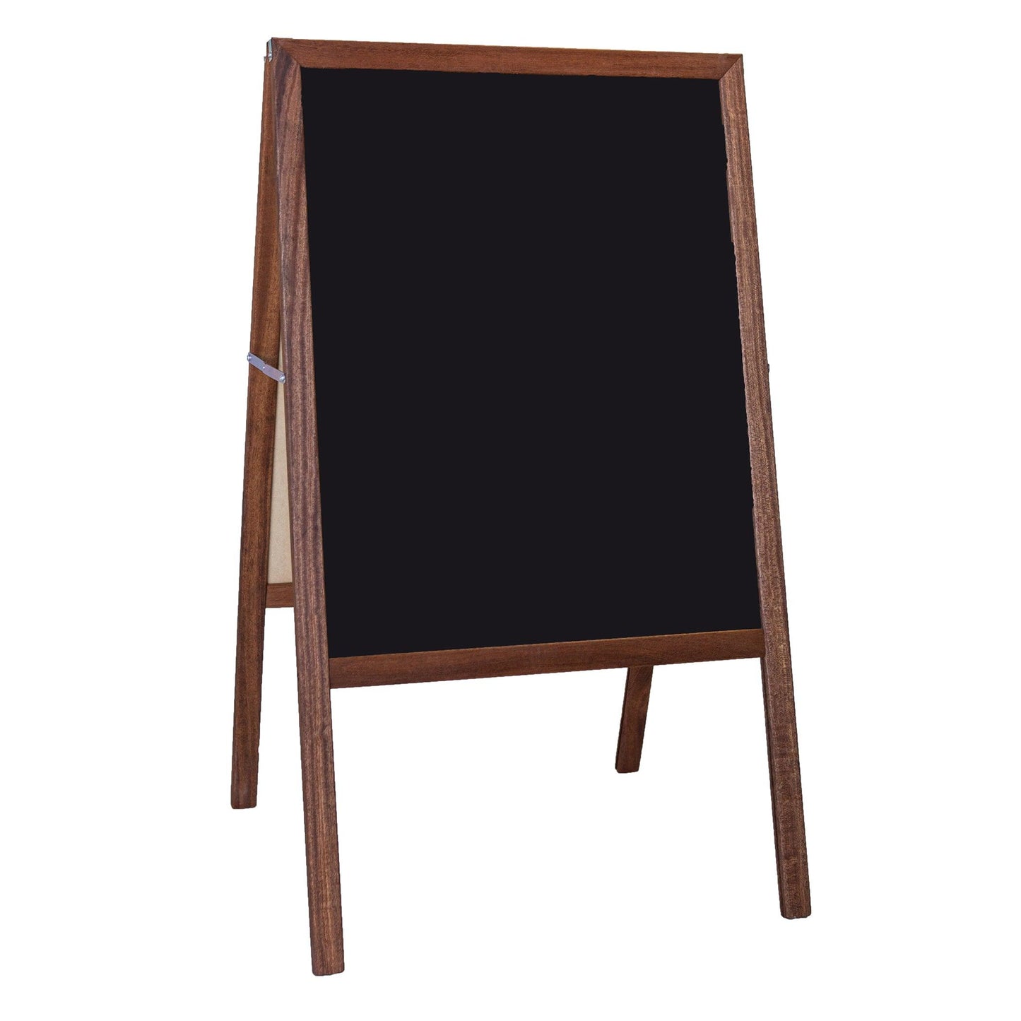 Stained Marquee Easel with White Dry Erase/Black Chalkboard, 42" H x 24" W - Loomini