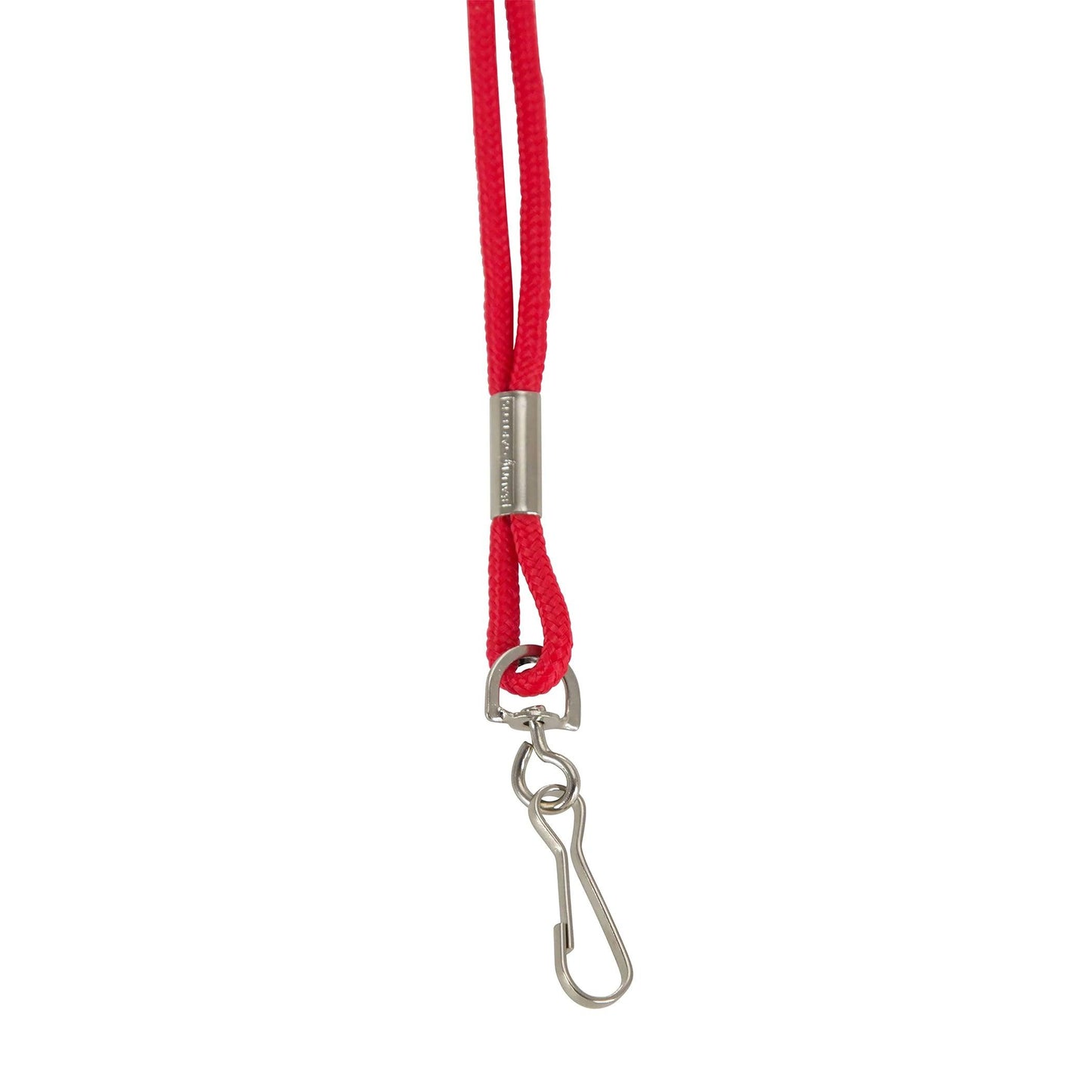 Standard Lanyard Hook Rope Style, Red, Pack of 24 - Loomini