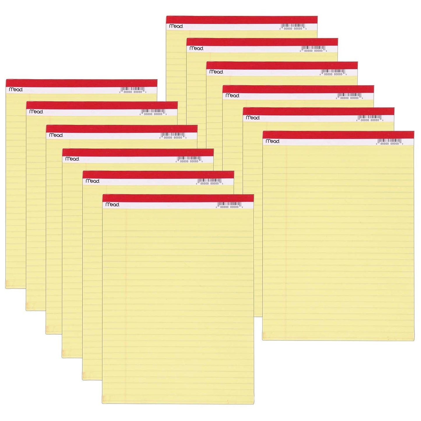 Standard Legal Pad, 8.5" x 11.75", 50 Sheets, 12 Pads - Loomini