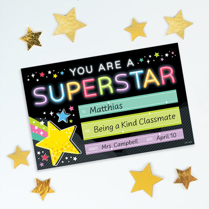 Star Bright Superstar Awards, 30 Per Pack, 6 Packs - Loomini