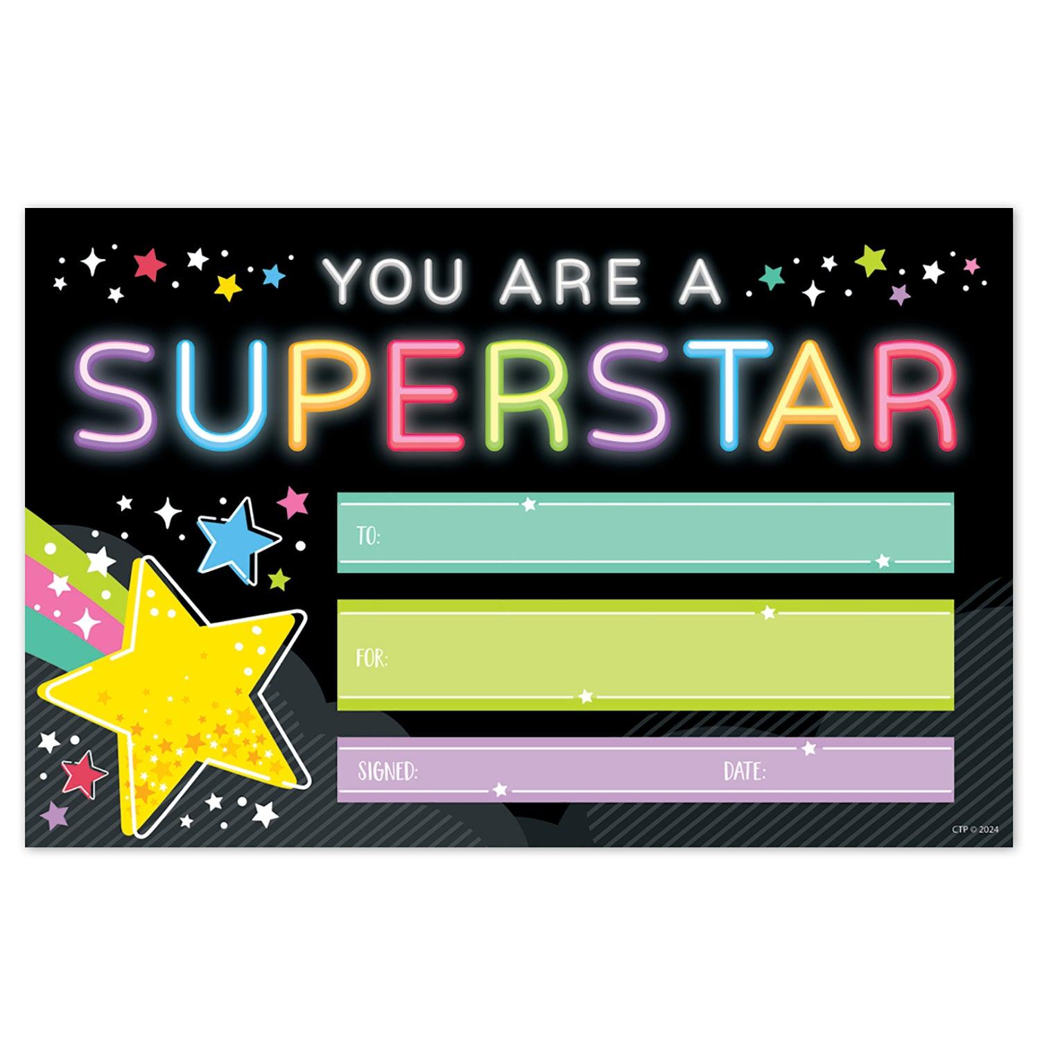 Star Bright Superstar Awards, 30 Per Pack, 6 Packs - Loomini