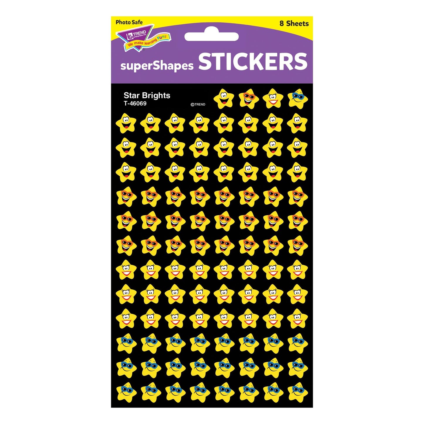 Star Brights superShapes Stickers, 800 Per Pack, 6 Packs - Loomini