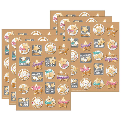 Star Cookies Sugar Cookie Scented Stickers, 80 Per Pack, 6 Packs - Loomini