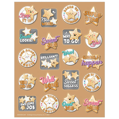 Star Cookies Sugar Cookie Scented Stickers, 80 Per Pack, 6 Packs - Loomini