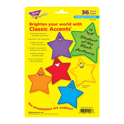 Star Smiles Classic Accents® Variety Pack, 36 Per Pack, 3 Packs - Loomini