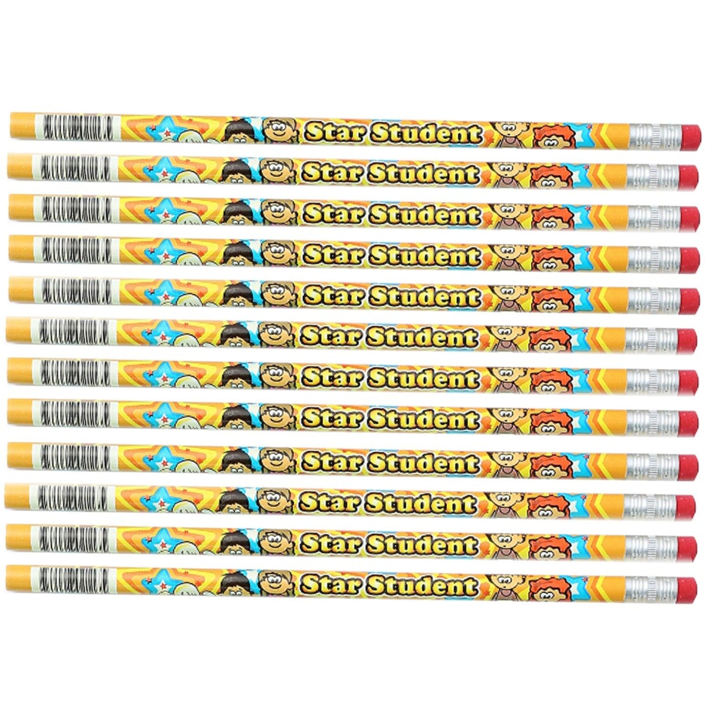 Star Student Pencils, 12 Per Pack, 12 Packs - Loomini