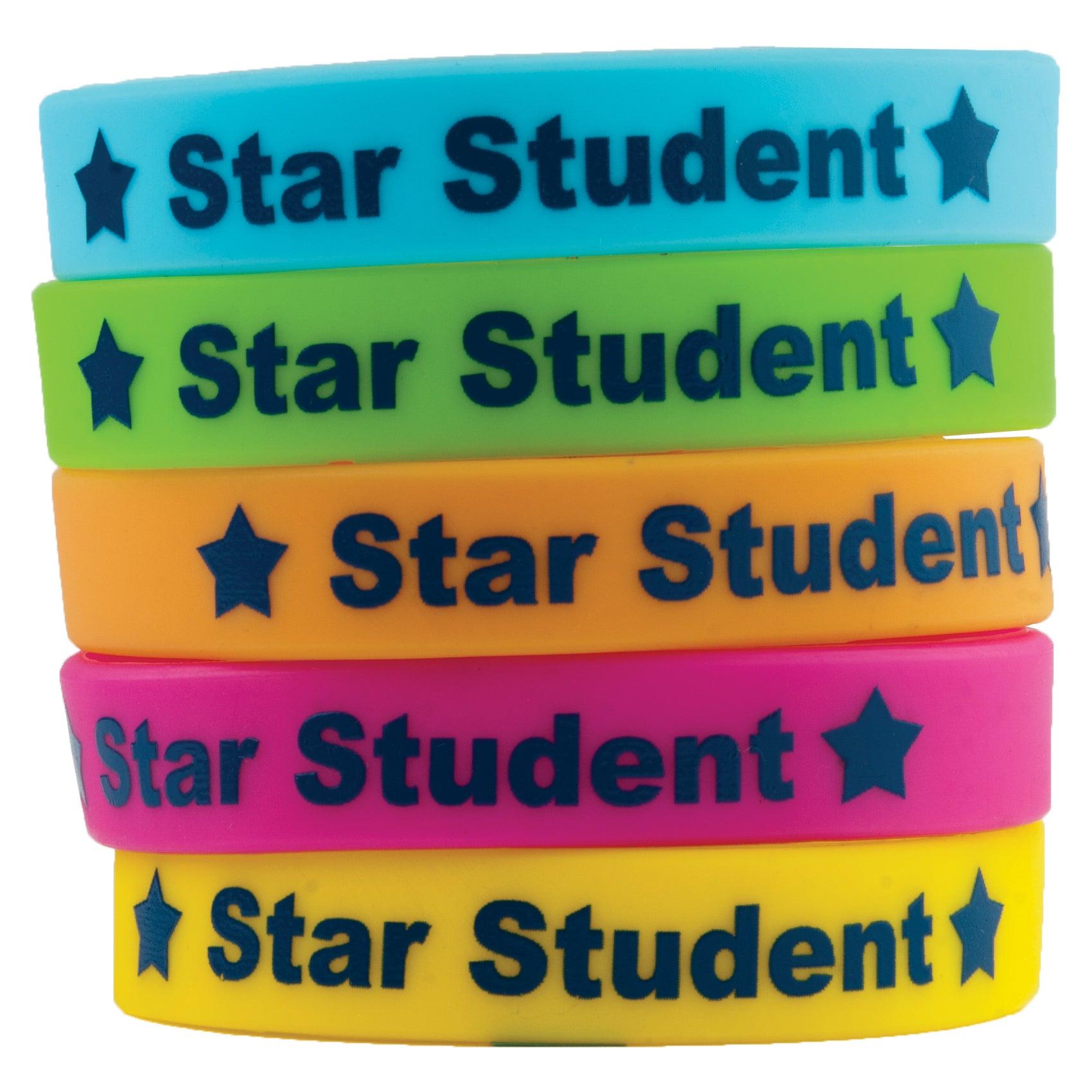 Star Student Wristbands, 10 Per Pack, 6 Packs - Loomini