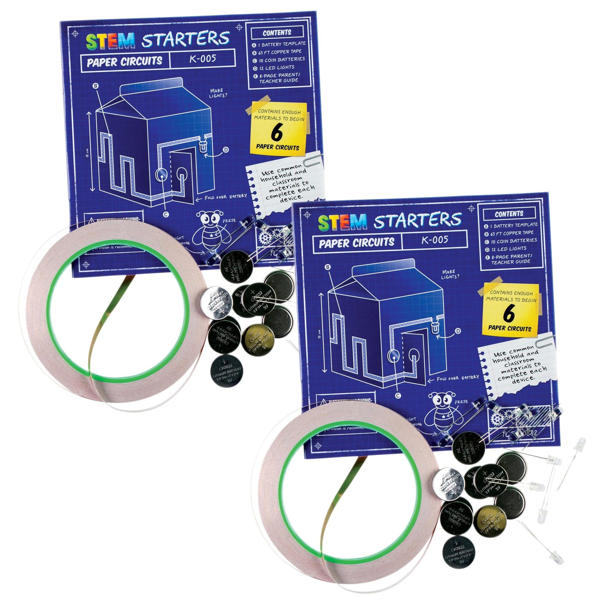 STEM Starters Set, Paper Circuits, Pack of 2 - Loomini