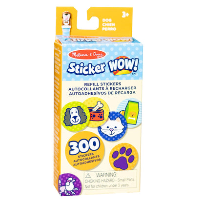 Sticker WOW! Refill Stickers - Dog - 300 Per Pack, 6 Packs - Loomini