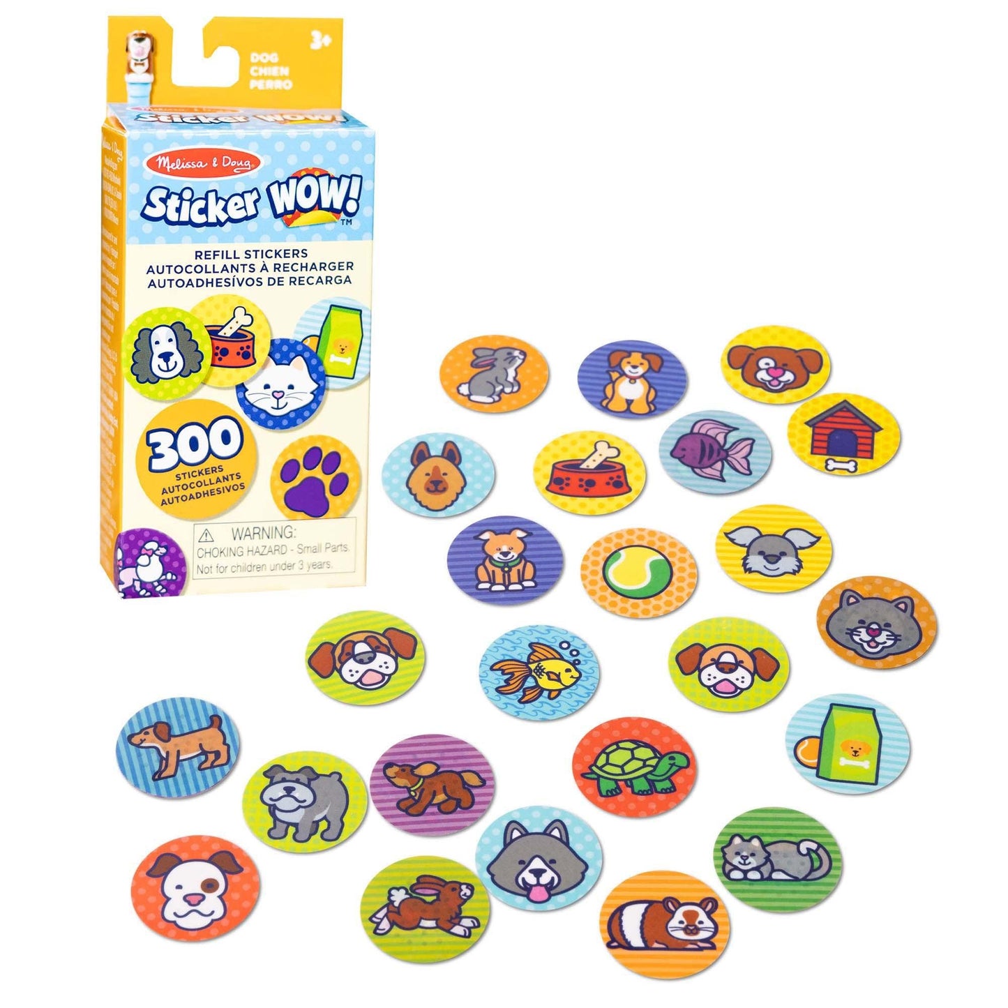 Sticker WOW! Refill Stickers - Dog - 300 Per Pack, 6 Packs - Loomini