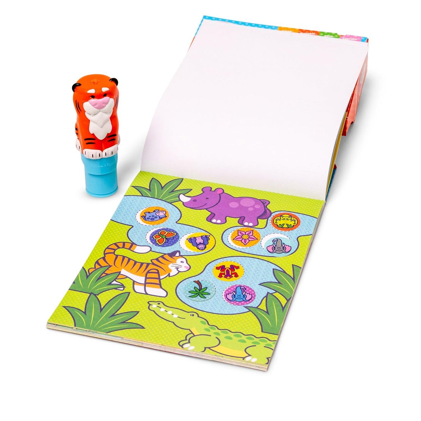 Sticker WOW! Sticker Stamper & Activity Pad - Tiger, 2 Sets - Loomini