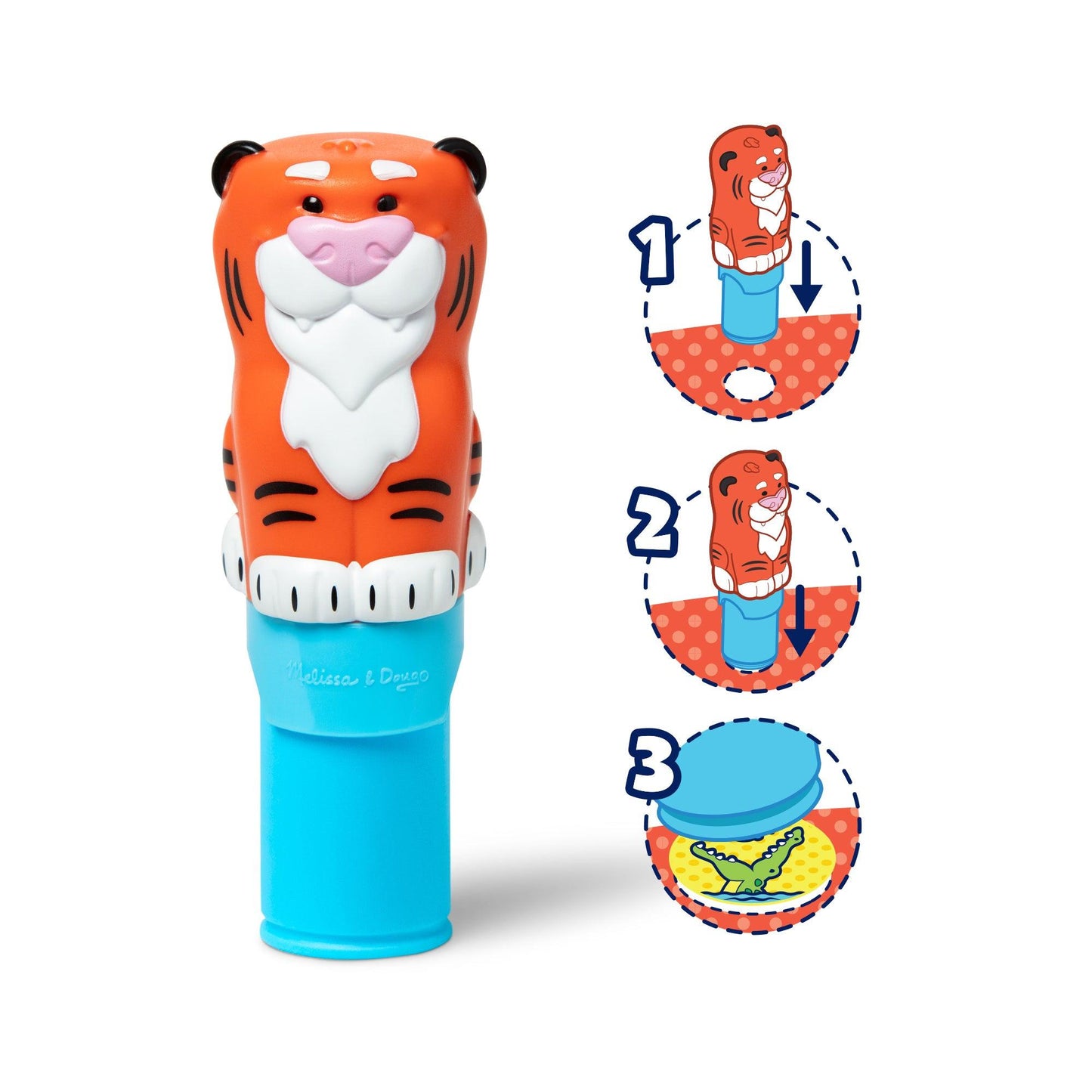 Sticker WOW! Sticker Stamper & Activity Pad - Tiger, 2 Sets - Loomini