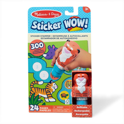 Sticker WOW! Sticker Stamper & Activity Pad - Tiger, 2 Sets - Loomini