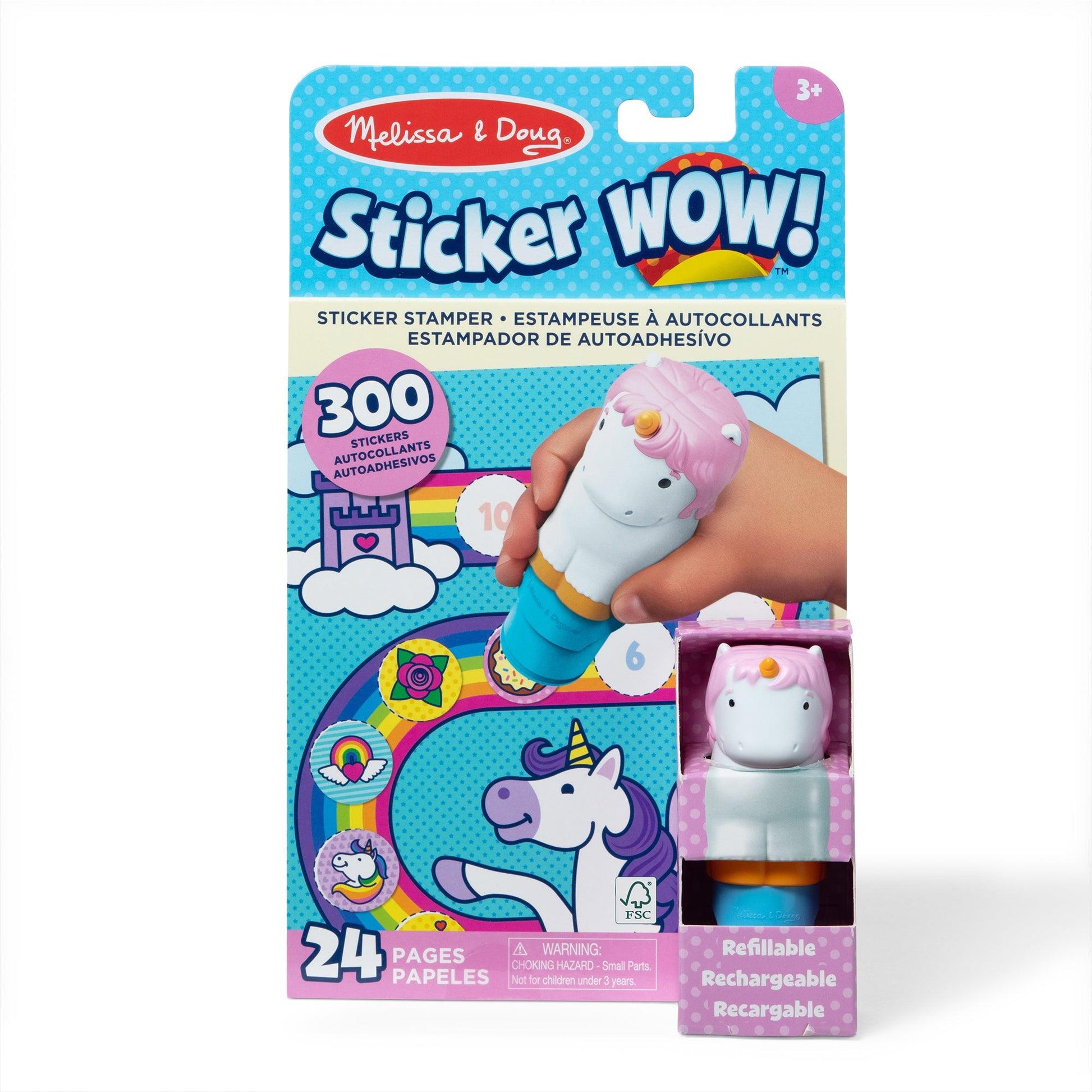 Sticker WOW! Sticker Stamper & Activity Pad - Unicorn, 2 Sets - Loomini