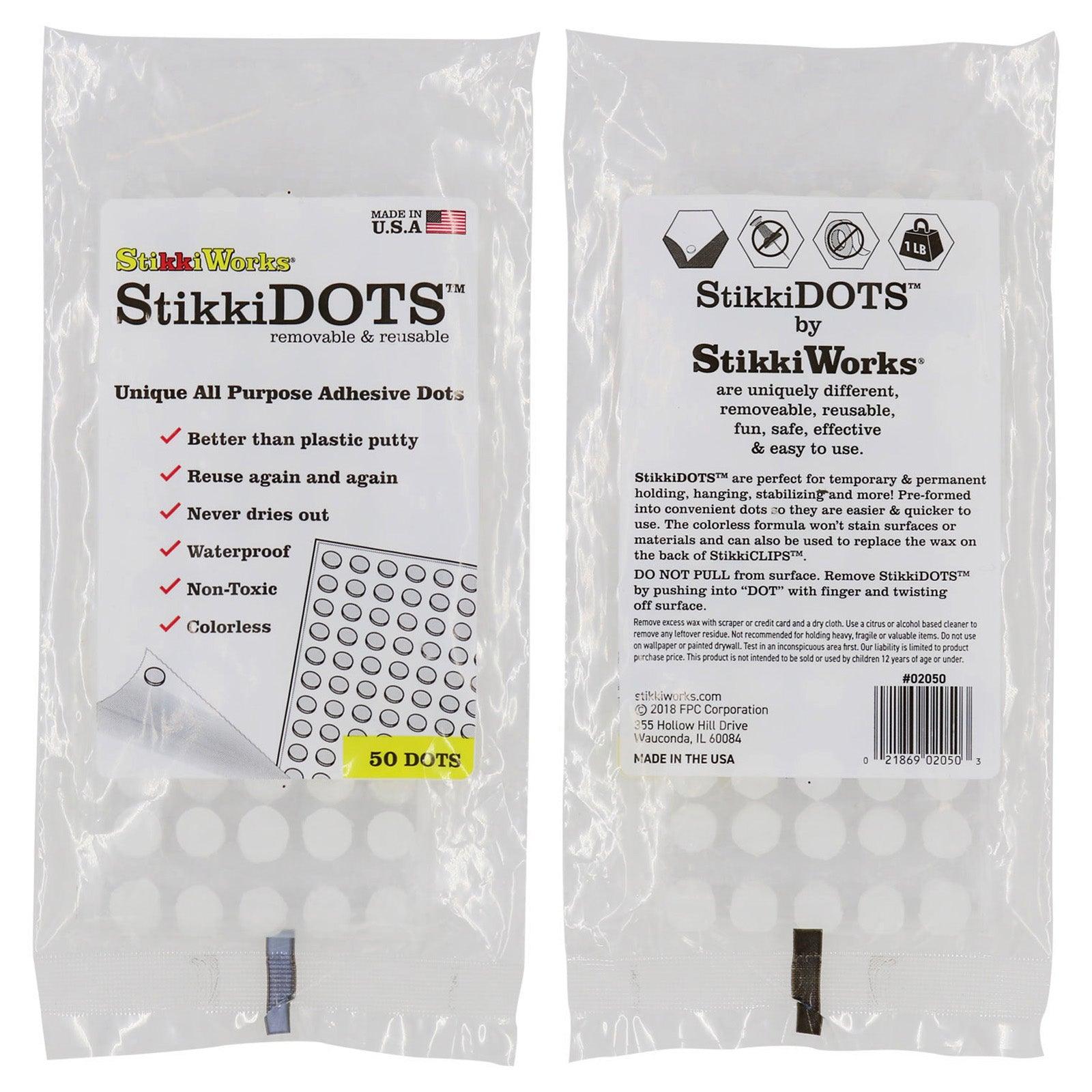 StikkiDOTS™, Adhesive Dots, 50 Per Pack, 6 Packs - Loomini