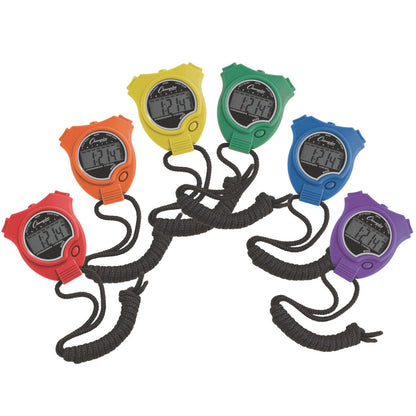 Stop Watch, Assorted Colors, Pack of 6 - Loomini