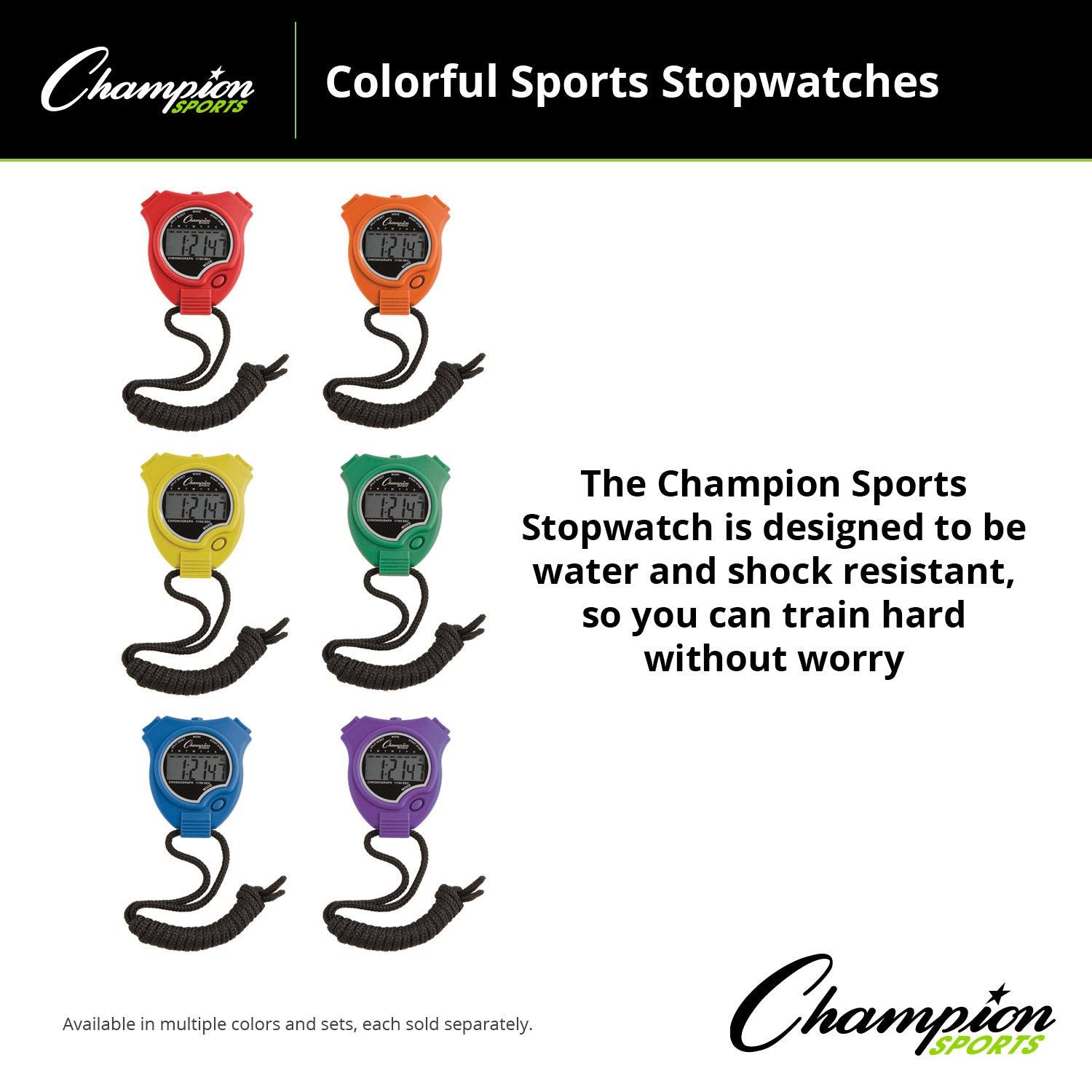 Stop Watch, Assorted Colors, Pack of 6 - Loomini