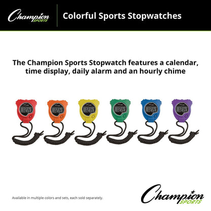 Stop Watch, Assorted Colors, Pack of 6 - Loomini