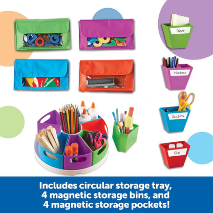 Storage Bundle, Home School Set, Classroom Accessories, Ages 3+ - Loomini