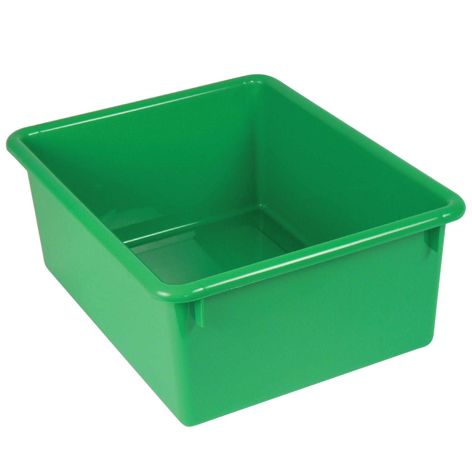 Stowaway® 5" Letter Box no Lid, Green, Pack of 3 - Loomini