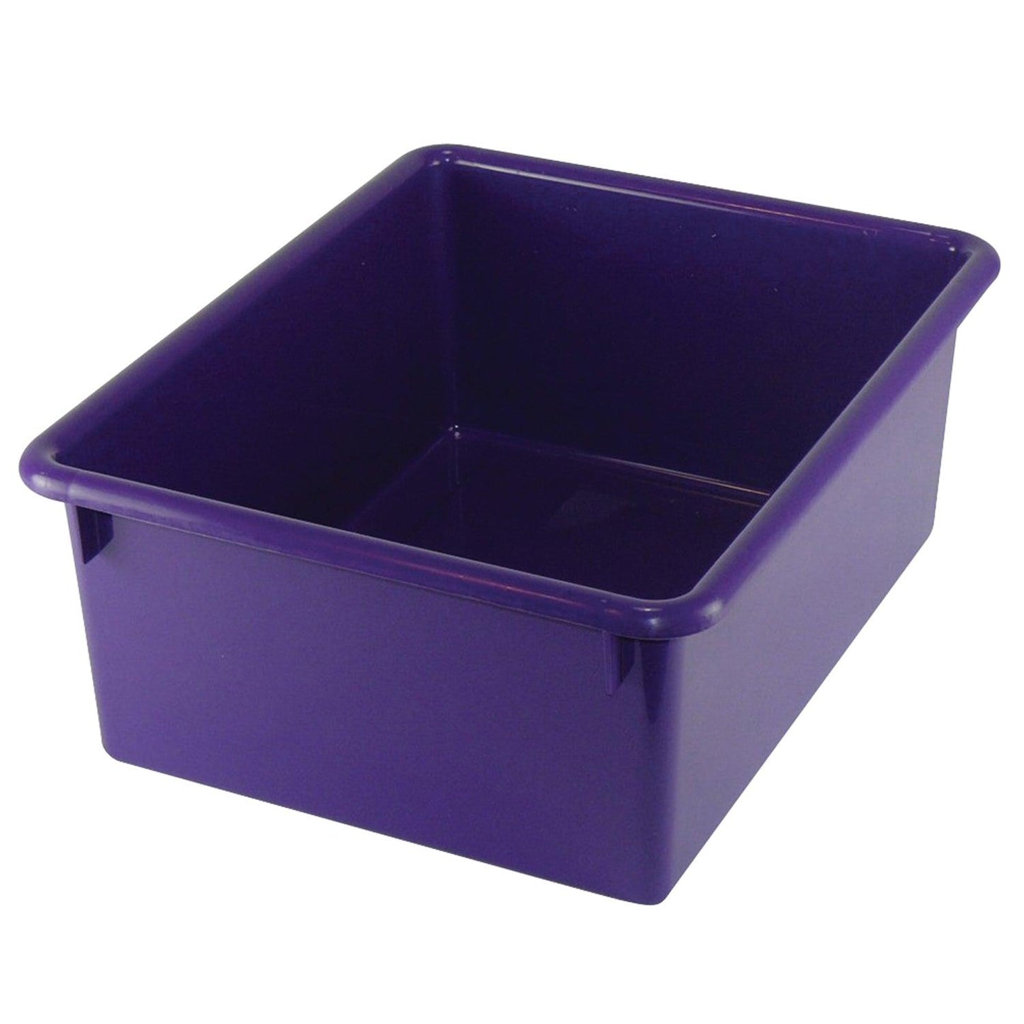 Stowaway® 5" Letter Box no Lid, Purple, Pack of 3 - Loomini