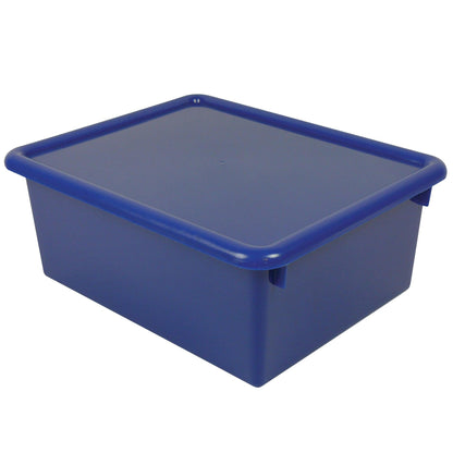 Stowaway® 5" Letter Box with Lid, Blue, Pack of 2 - Loomini