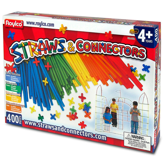 Straws & Connector Set, 400 Pieces - Loomini