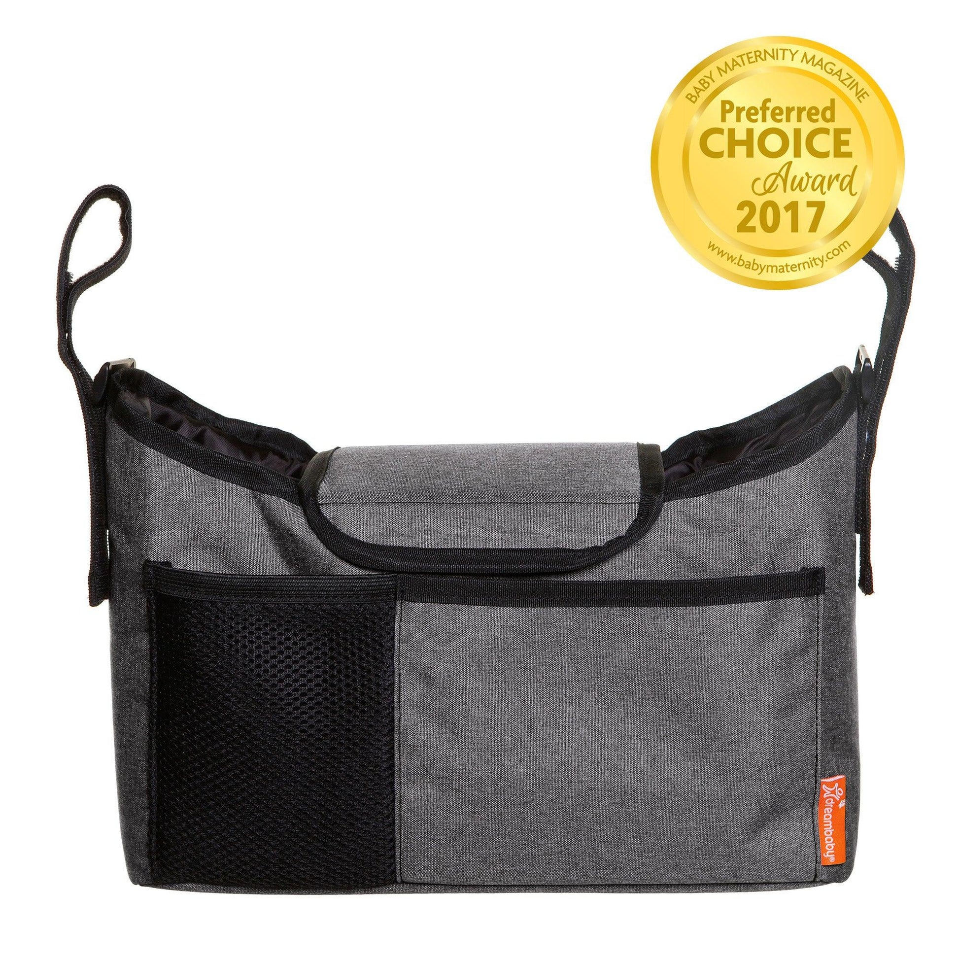Strollerbuddy® On-the-Go-Bag Stroller Organizer, Grey Denim - Loomini