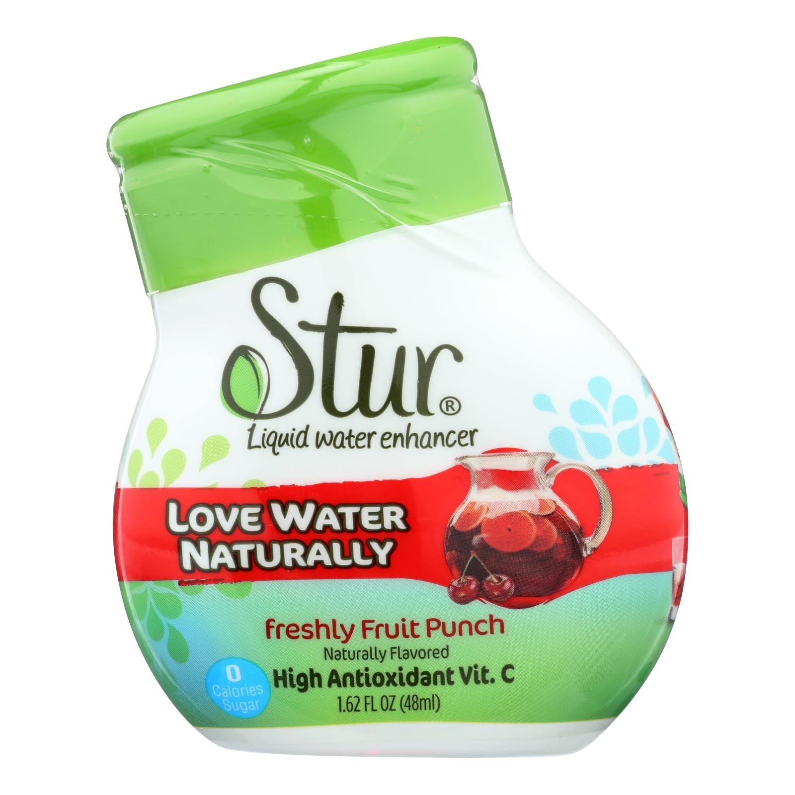 Stur Fruit Punch Liquid Water Enhancer - Case Of 6 - 1.62 Fz - Loomini