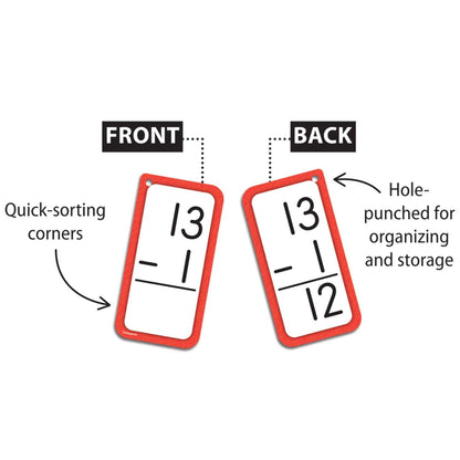 Subtraction Flash Cards - All Facts 0-12 - Loomini