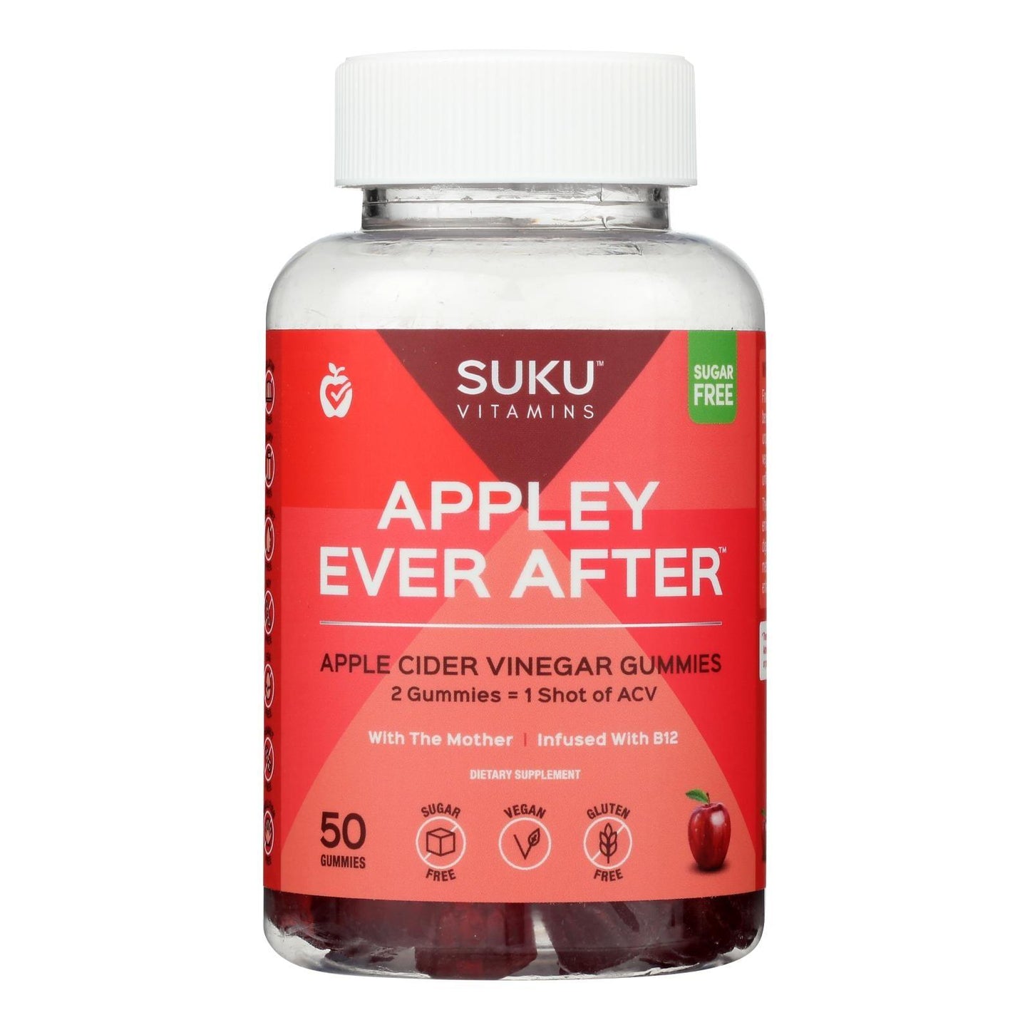 Suku Vitamins - Gummy Appley Ever After - 1 Each -50 Count - Loomini
