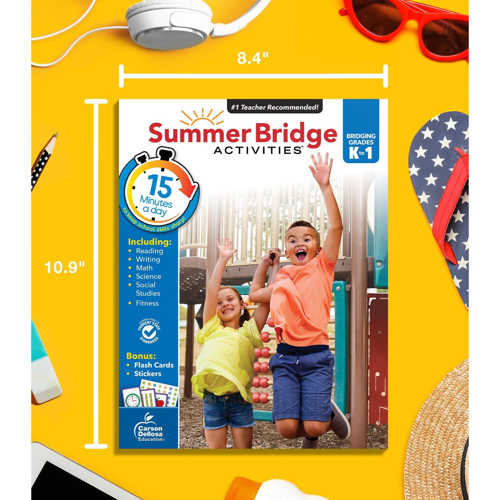 Summer Bridge Activities® Workbook, Grade K-1, Paperback - Loomini