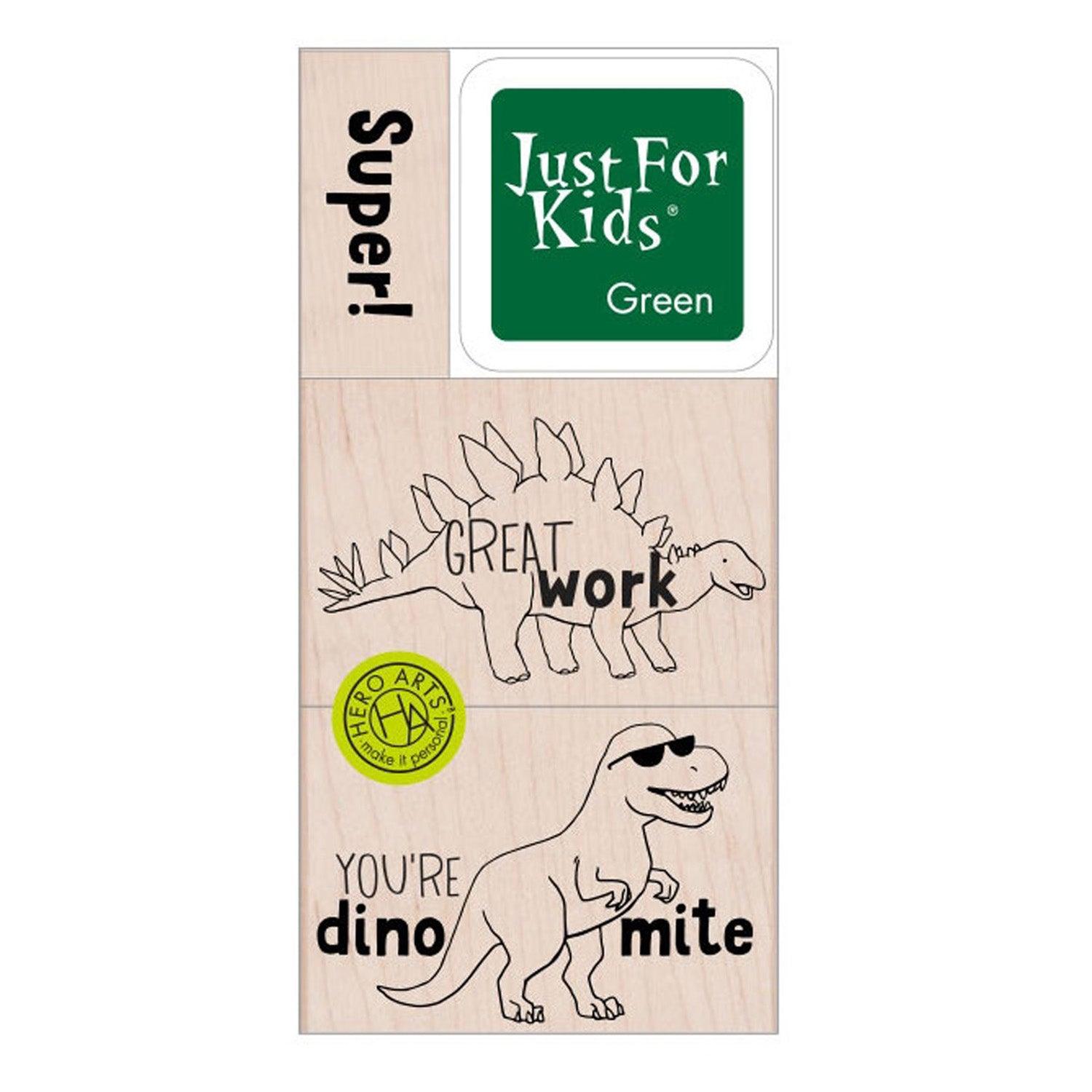 Super Dino Stamp Set, 3 Per Set, 2 Sets - Loomini