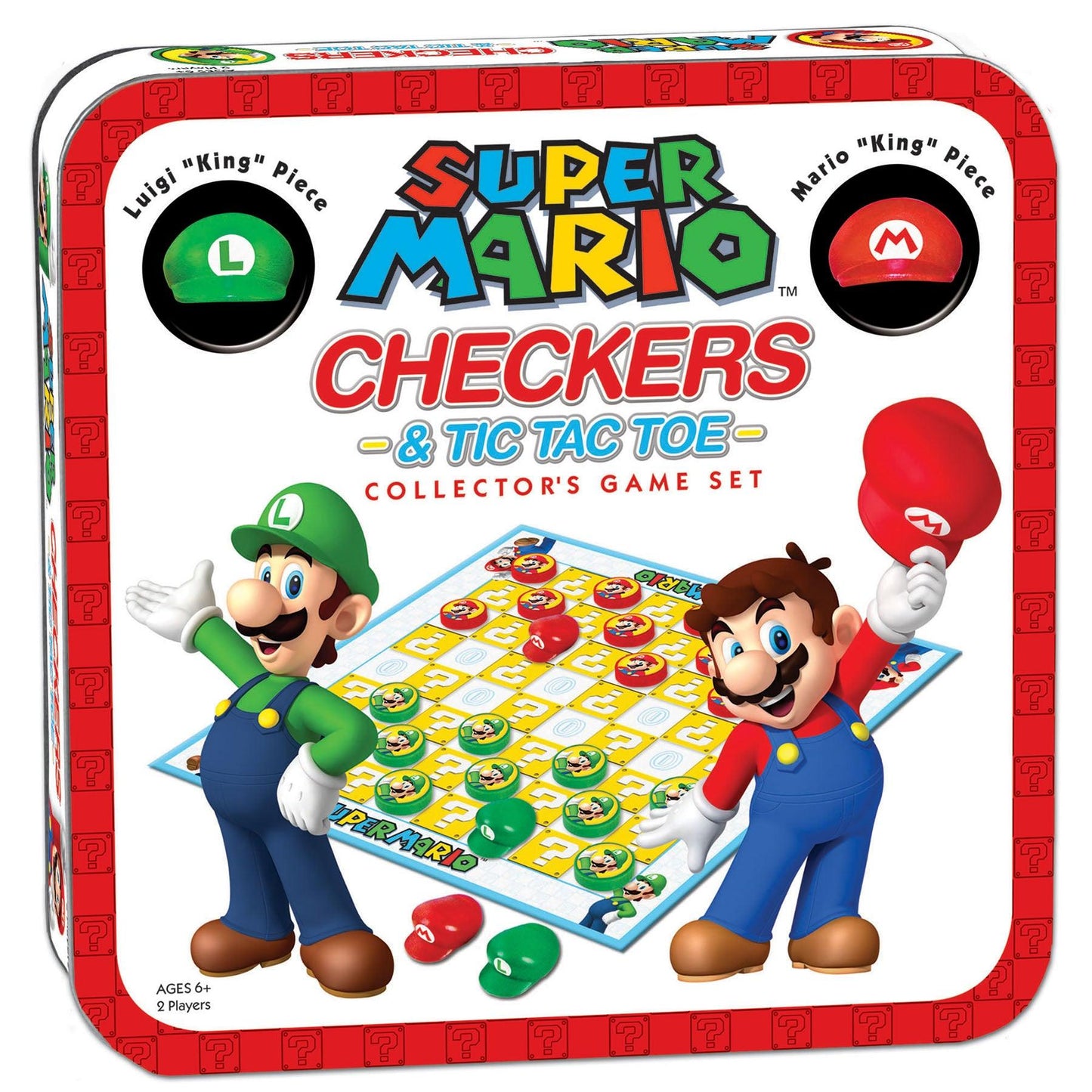 Super Mario™ Checkers & Tic Tac Toe Collector's Game Set - Loomini