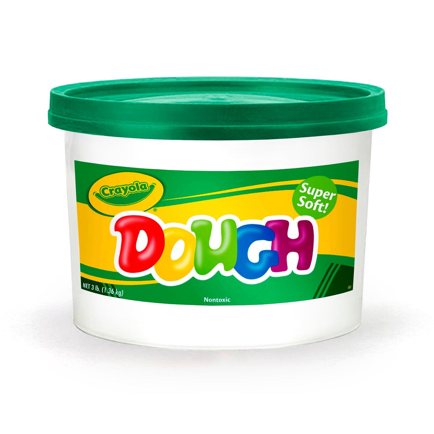 Super Soft Modeling Dough, Green, 3 lbs. Bucket, Pack of 2 - Loomini