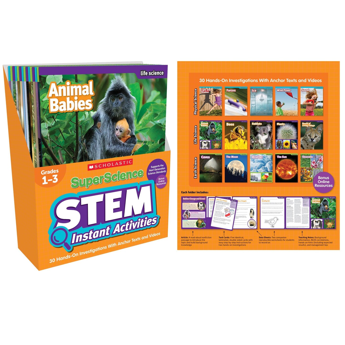 SuperScience STEM Instant Activities, Grades 1-3 - Loomini