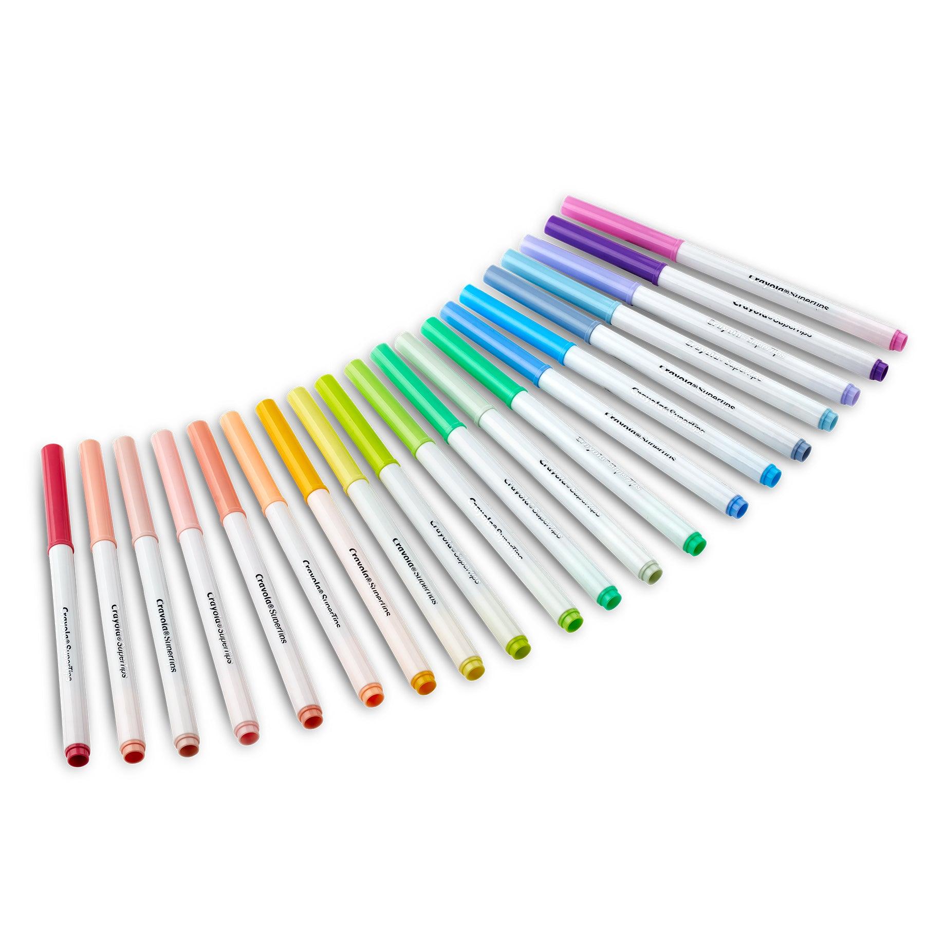 Supertip Markers, Pastel, 20 Per Pack, 6 Packs - Loomini