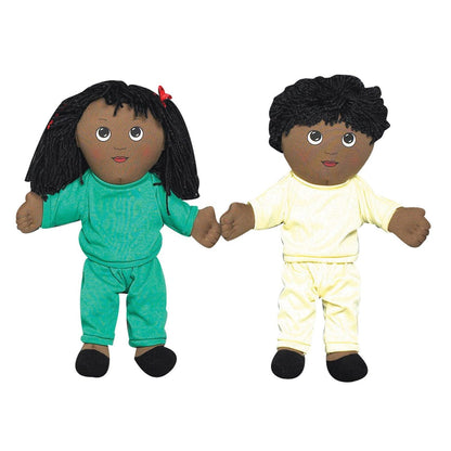 Sweat Suit Doll, African American Girl - Loomini